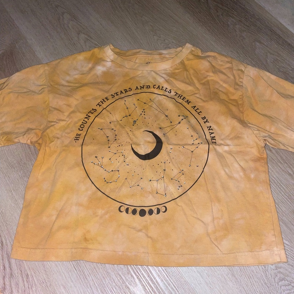COPY - Small moons and stars planet crop top